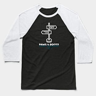 Paws & Boots Trail Blazers est 1998 Dog Hiking Baseball T-Shirt